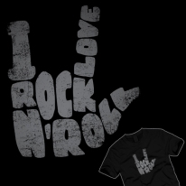 fun, funny, t-shirt, rock and roll, hand
